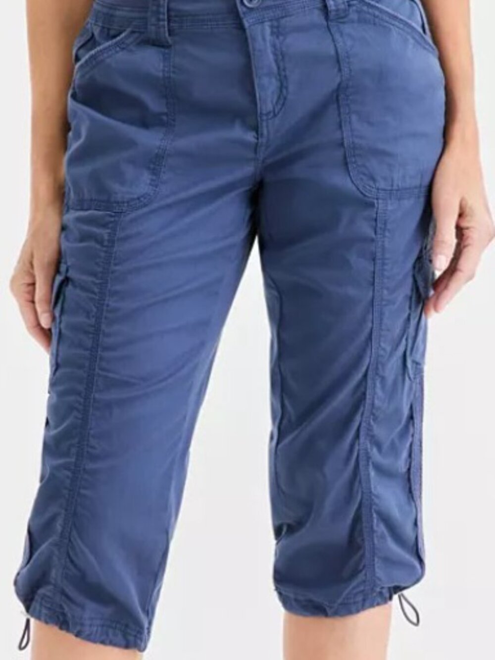 Style & Co. Blue Cargo Capri Pants